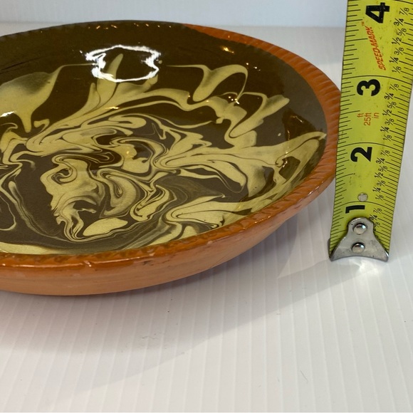 Vtg Colonial Williamsburg Restoration Redware Pottery Set Of 4 Pieces - Picture 8 of 14